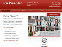 Tablet Screenshot of eganpaving.com